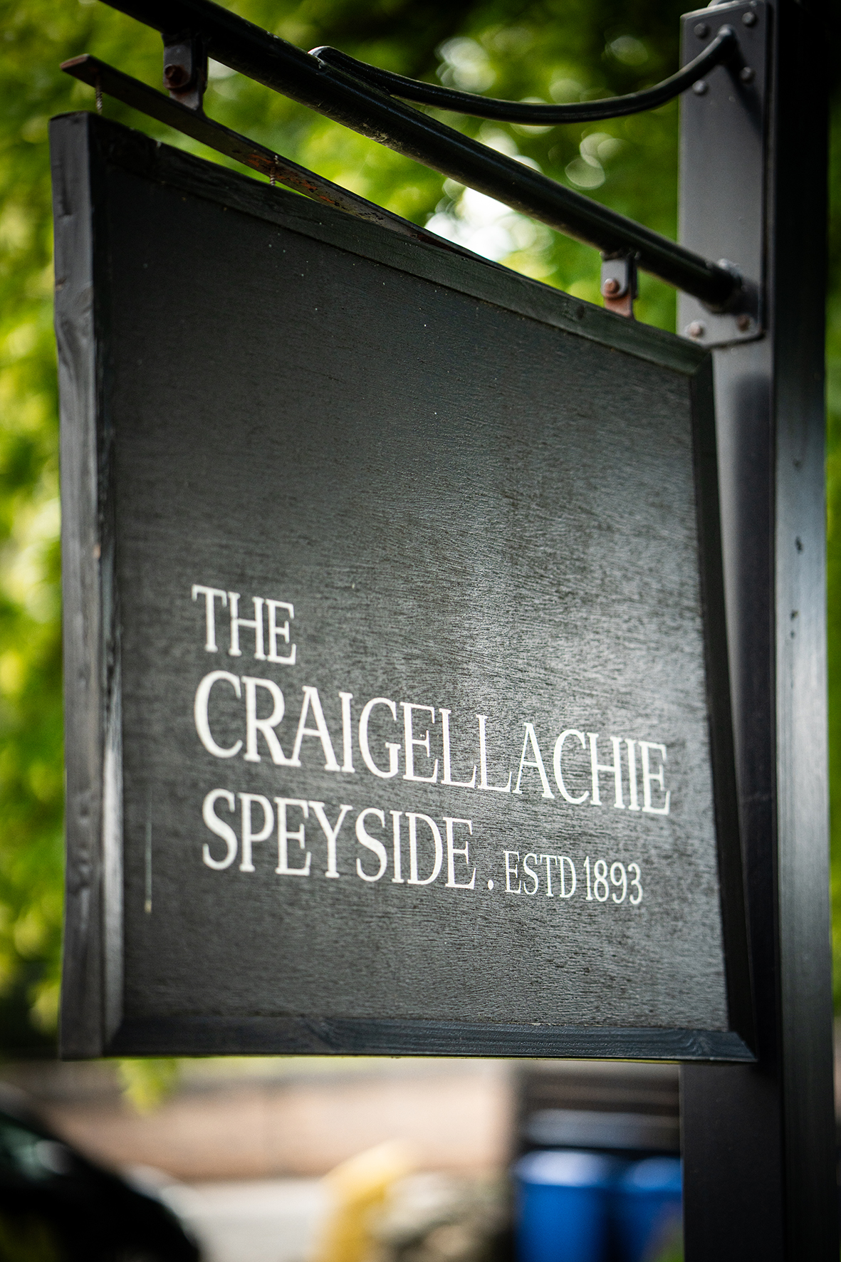 The Craigellachie Speyside distillery sign