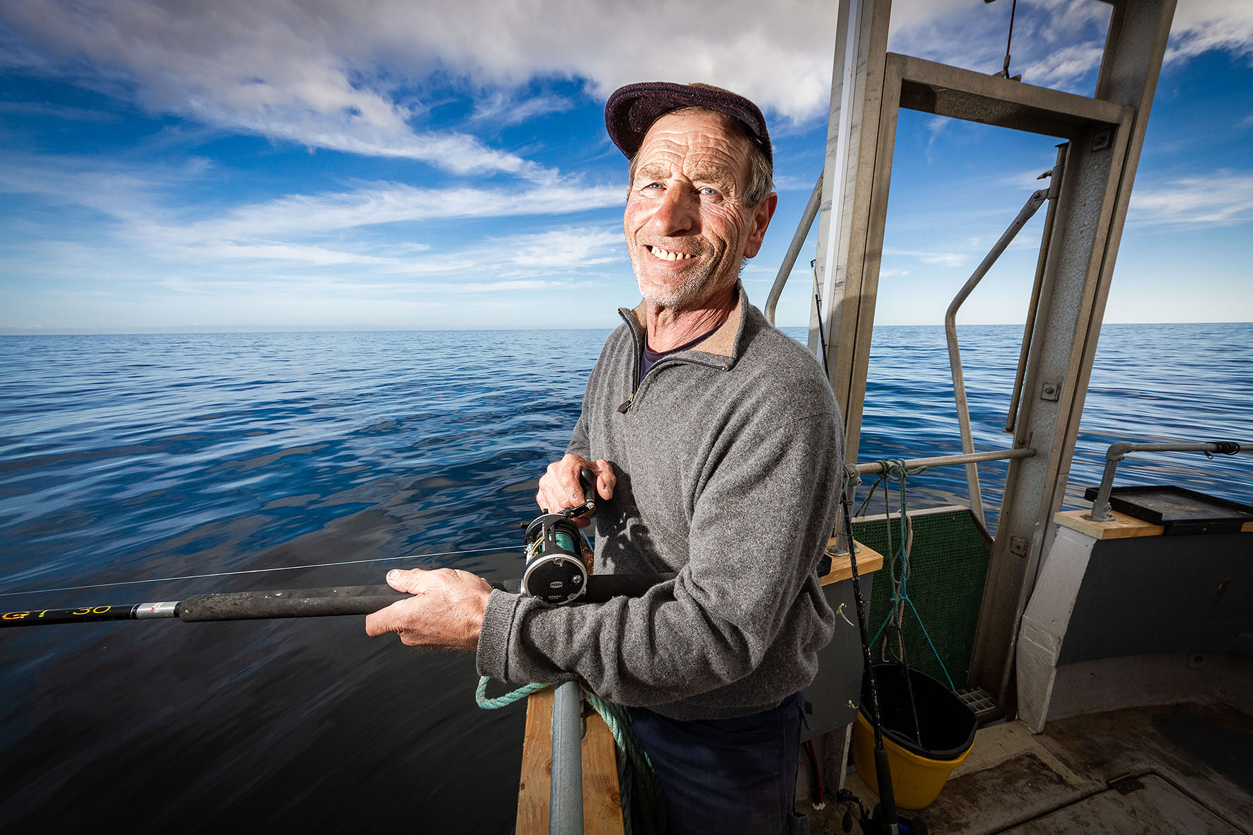 Commercial photography - fishing portrait