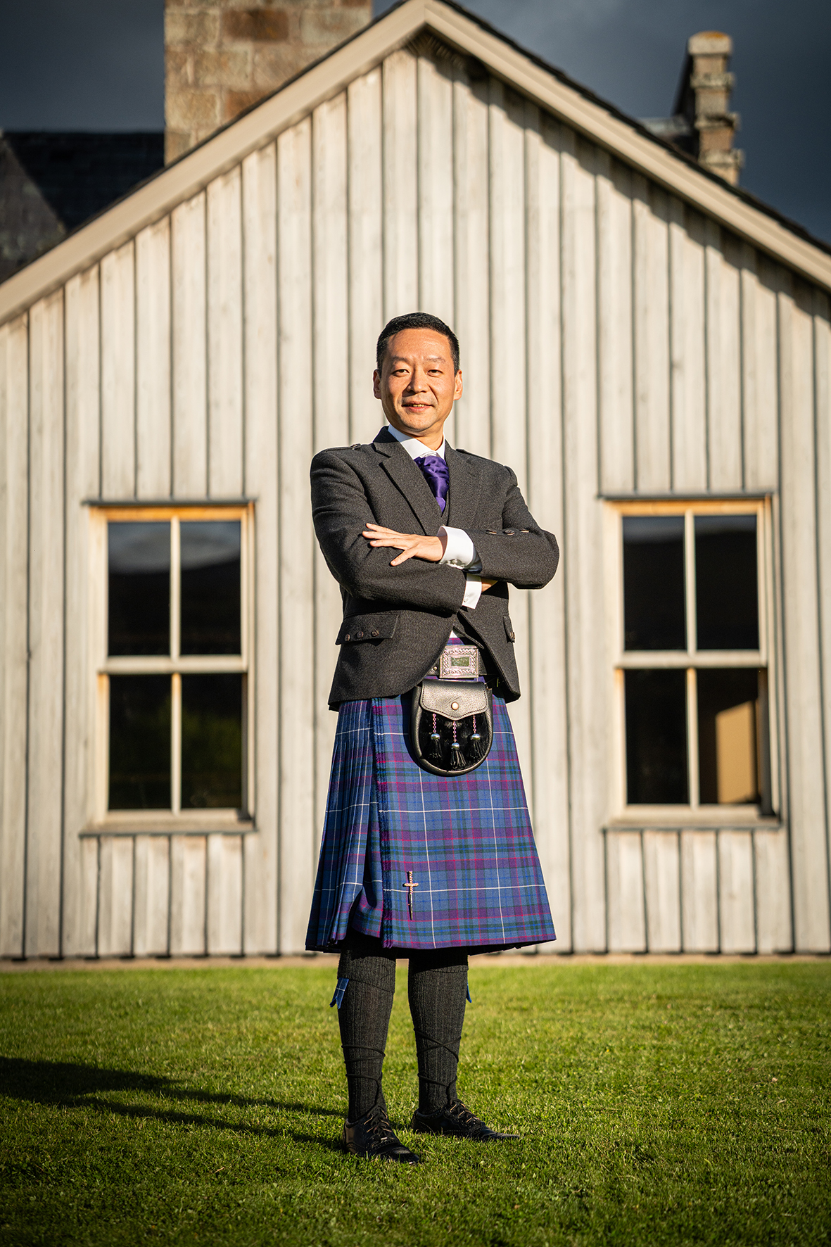 Professional portrait at luxury Scottish venue