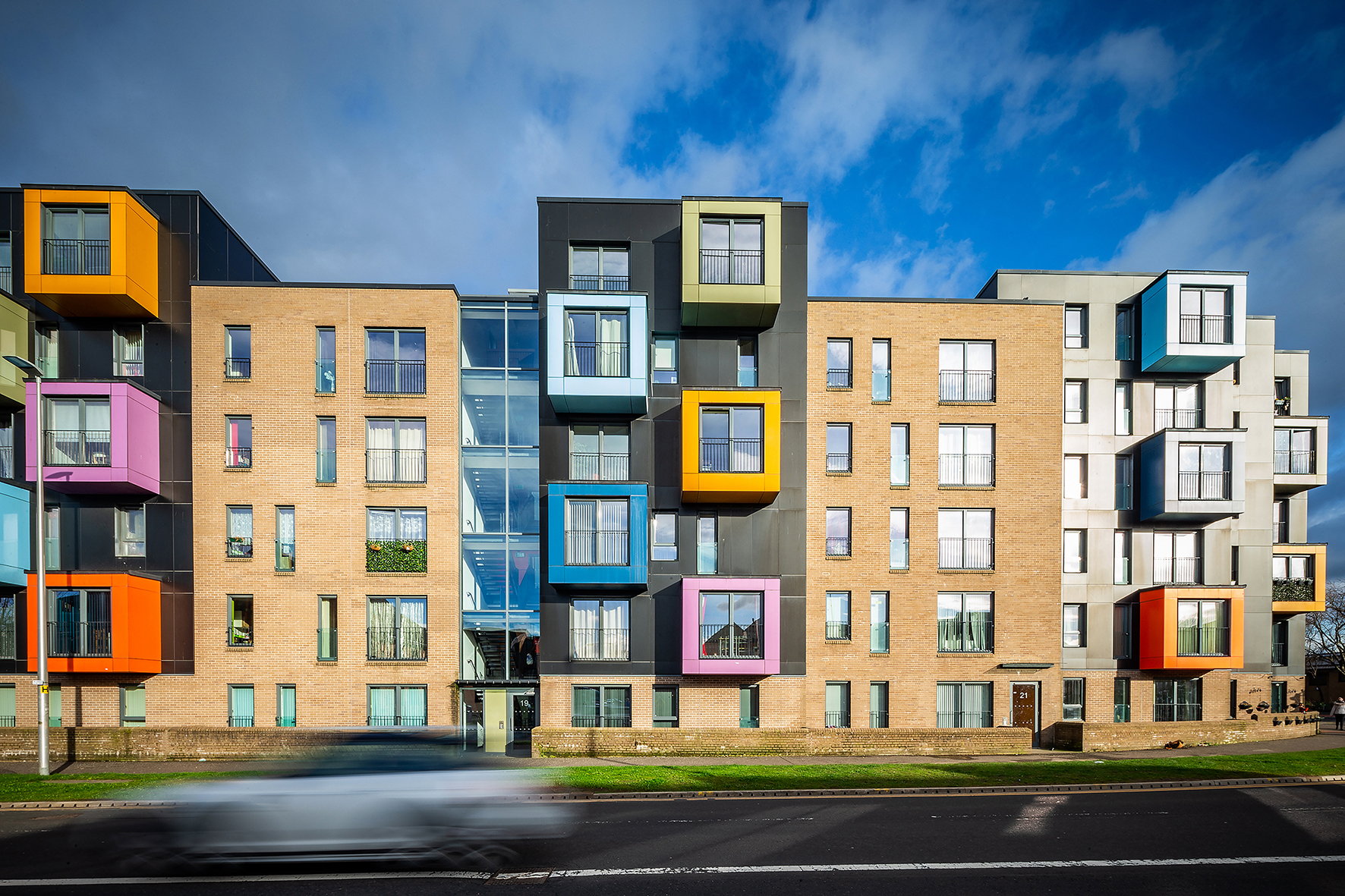 Architecture photography - contemporary apartment development