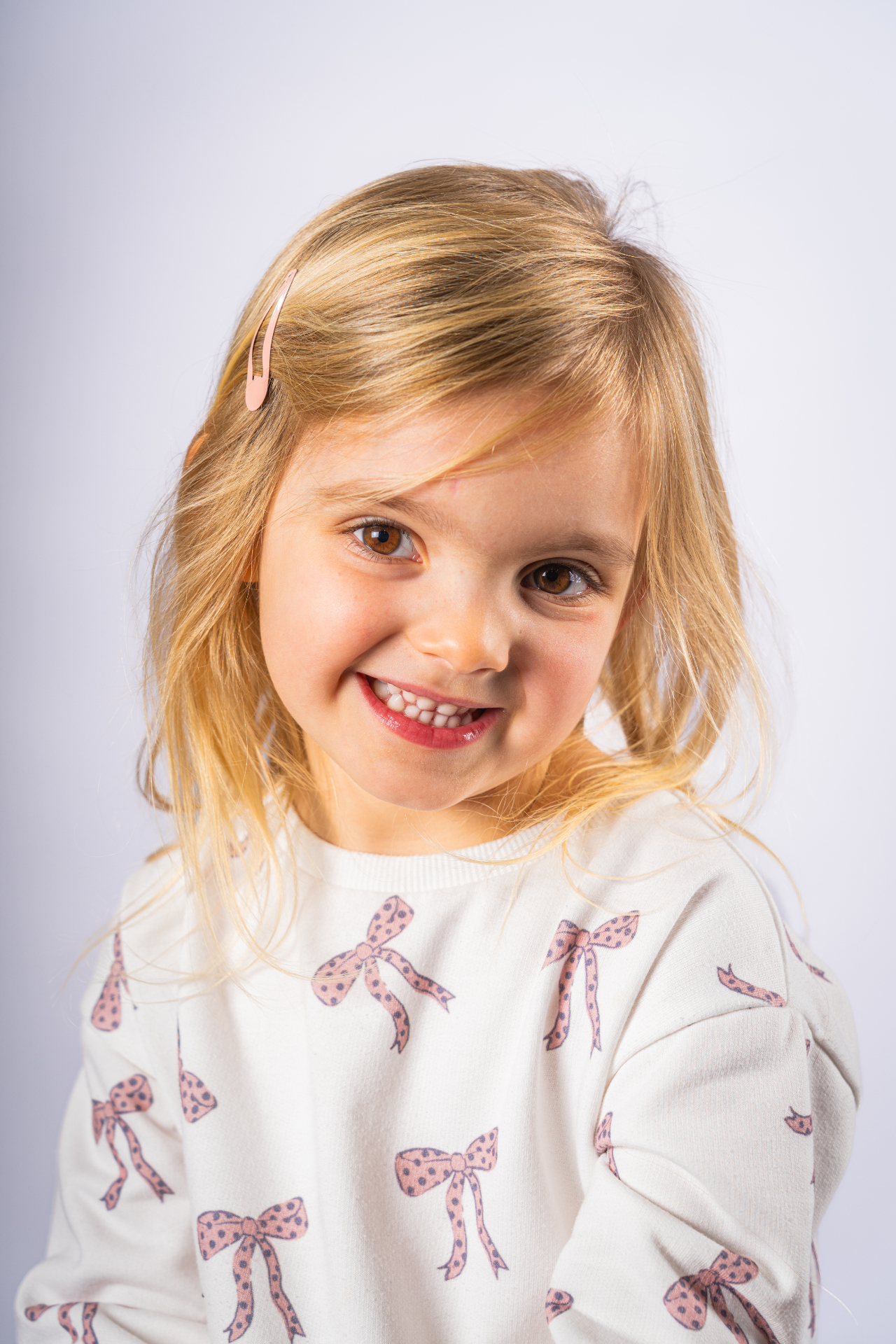 Individual school portrait - girl with blonde hair