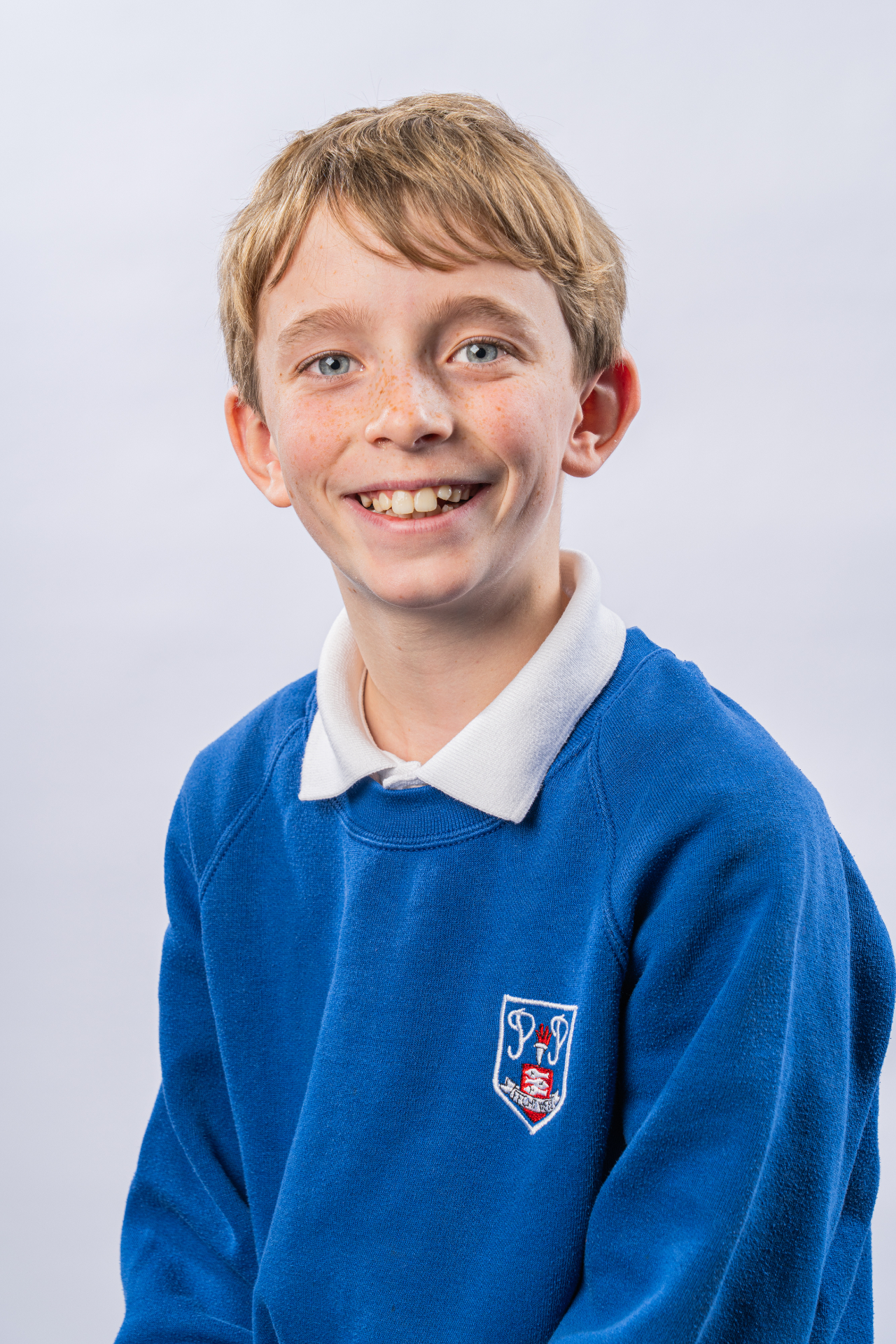 Individual school portrait - boy with glasses