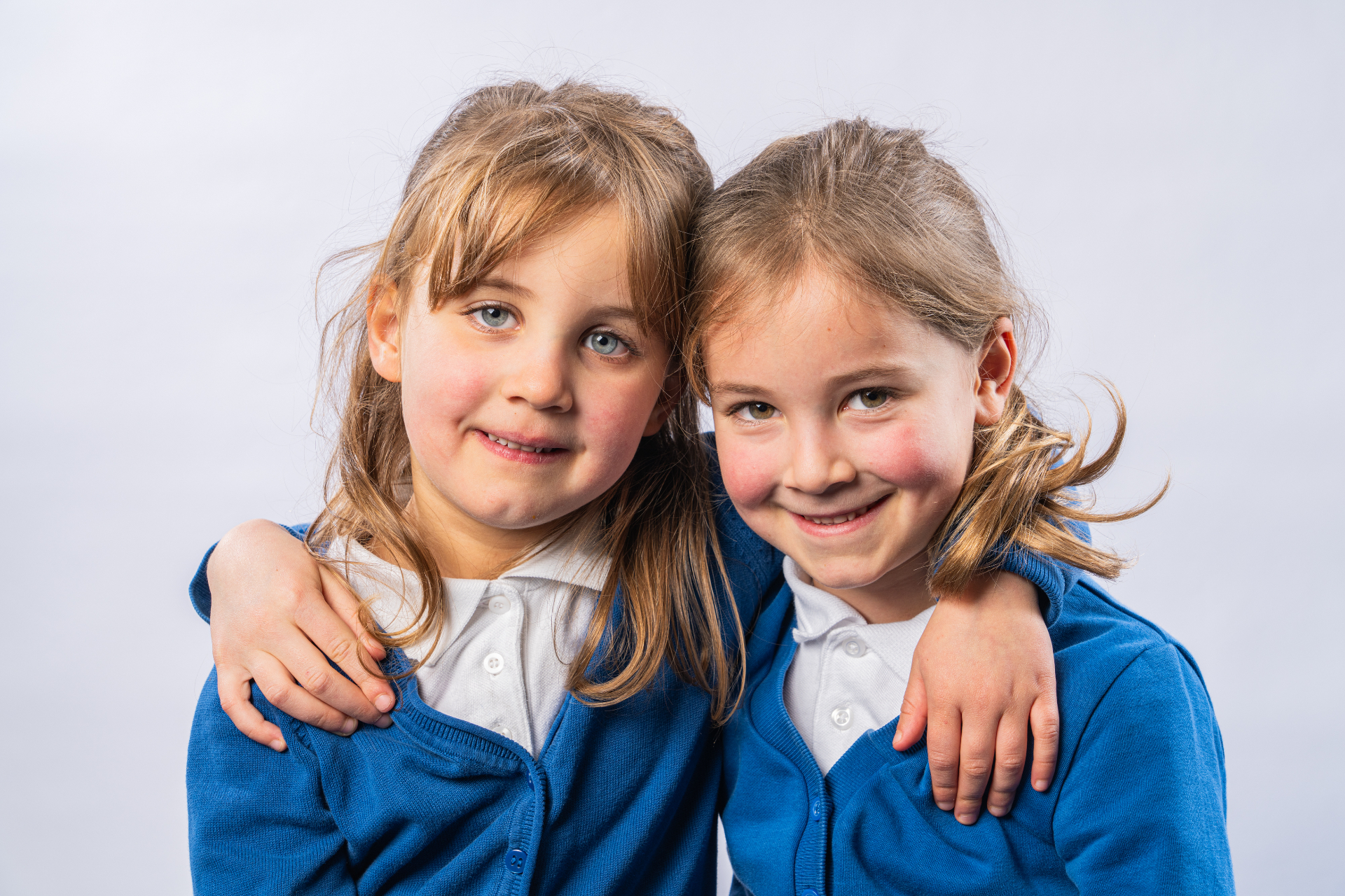 Individual school portrait - girl with brown hair