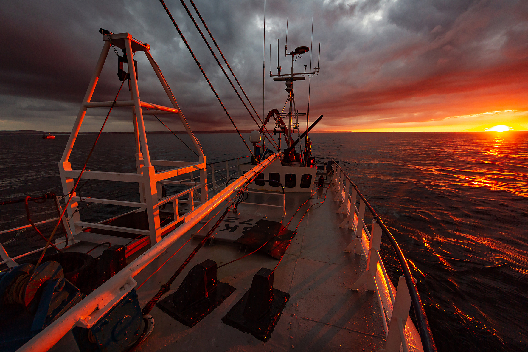 Commercial photography - prawn fishing