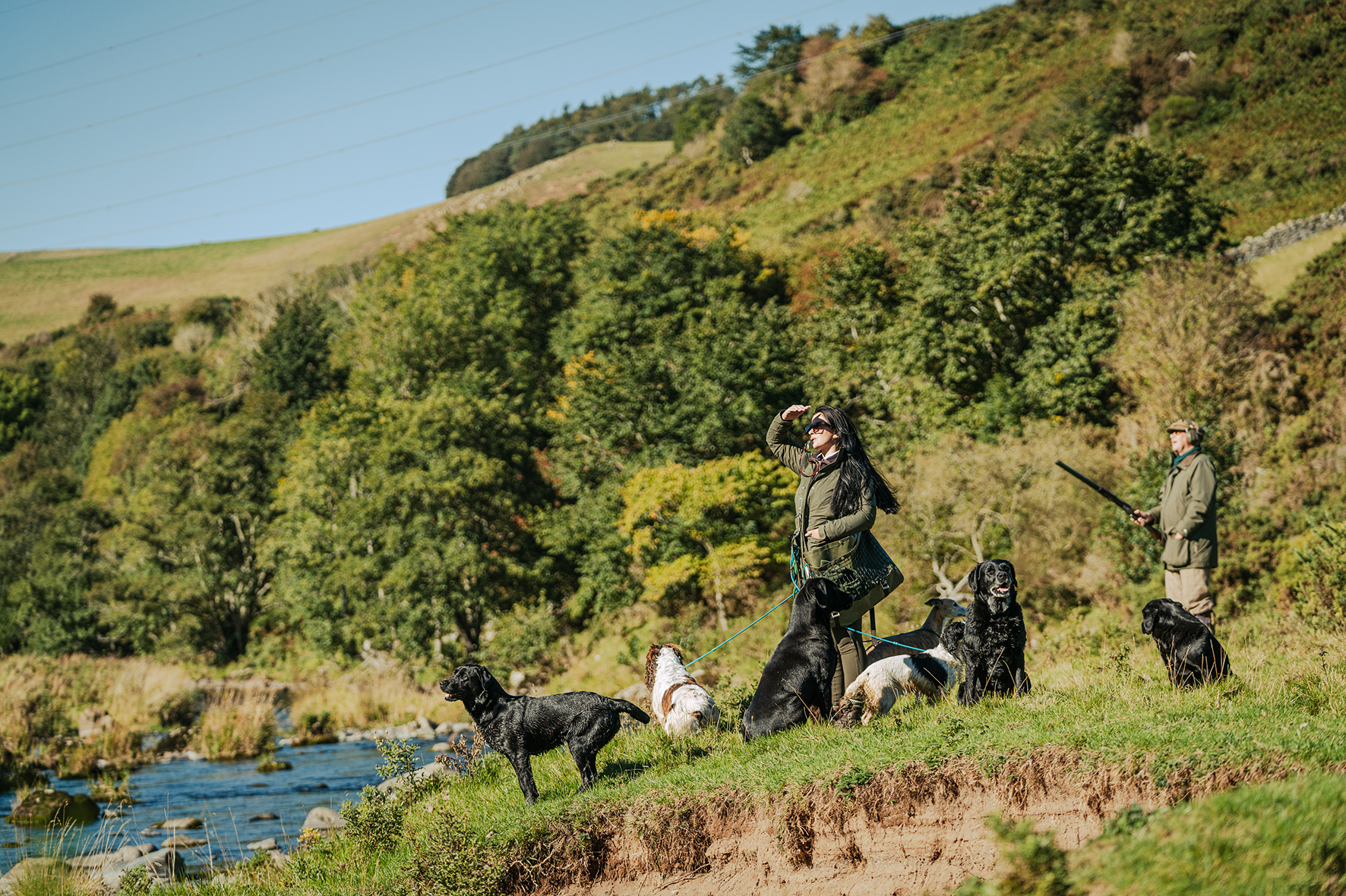 Atmospheric countryside scene during fieldsports day