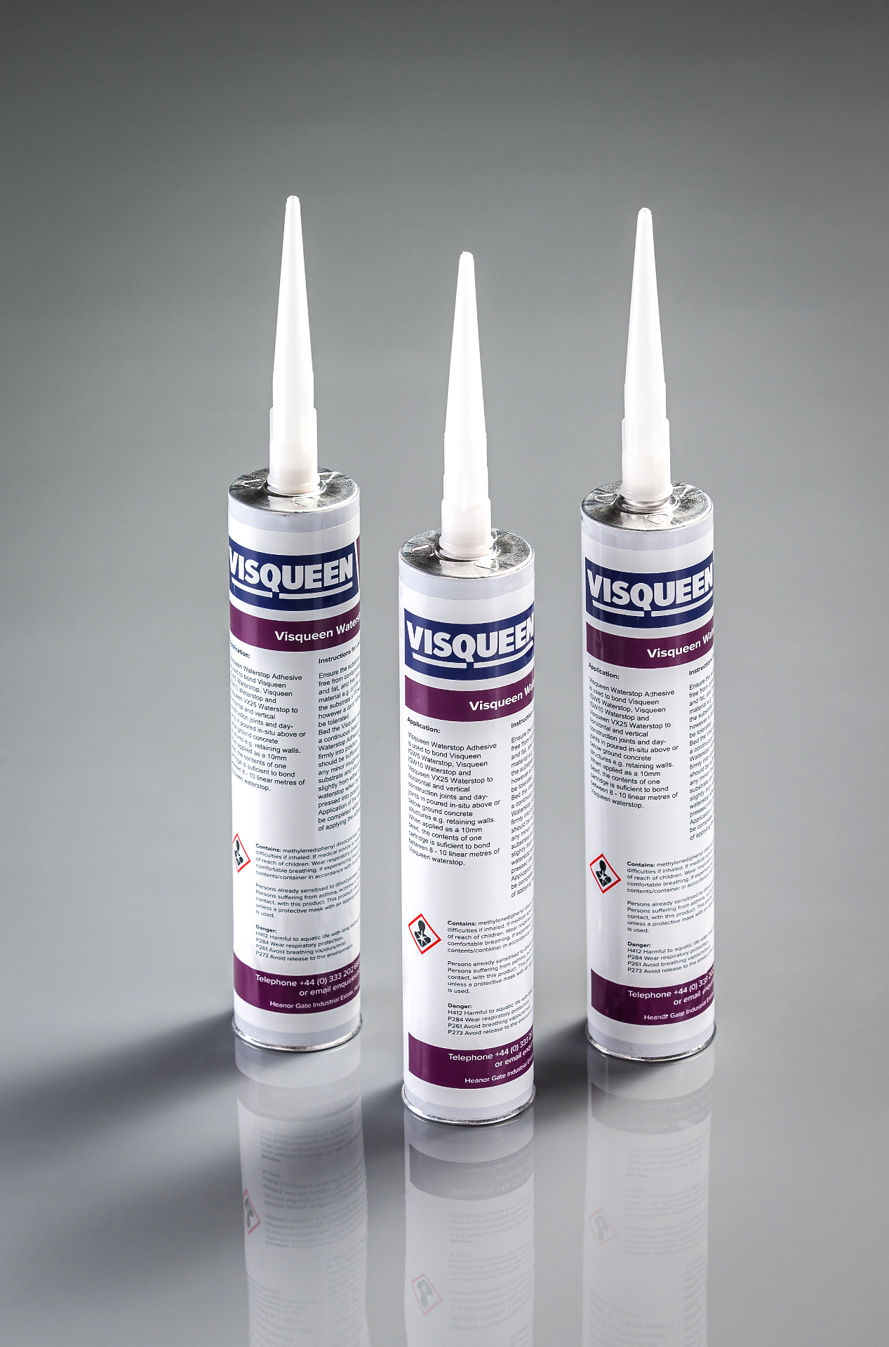 Visqueen waterstop adhesive tubes